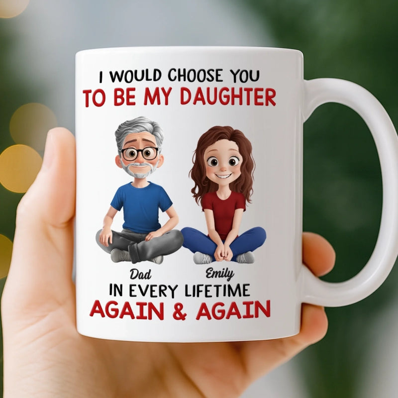 Custom Mug - Personalized Birthday Gifts For Mom, Dad, Daughter - My First Hero, My Forever Friend