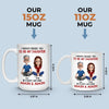 Custom Mug - Personalized Birthday Gifts For Mom, Dad, Daughter - My First Hero, My Forever Friend