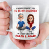 Custom Mug - Personalized Birthday Gifts For Mom, Dad, Daughter - My First Hero, My Forever Friend