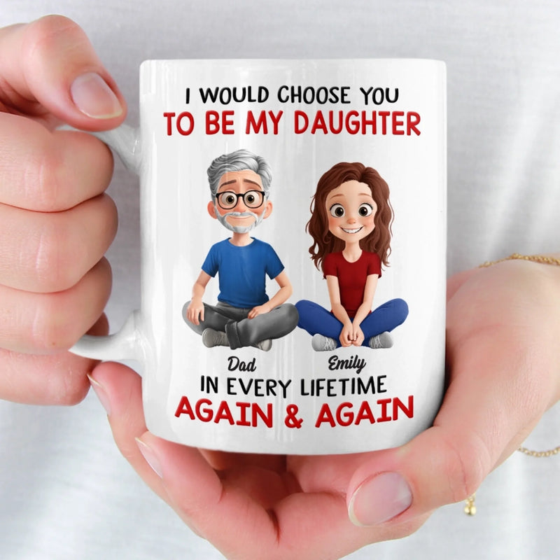 Custom Mug - Personalized Birthday Gifts For Mom, Dad, Daughter - My First Hero, My Forever Friend