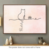 Custom Horizontal Poster - Personalized Pet Memorial Sympathy Gifts For Cats - Always With Us In Spirit