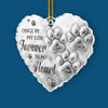Custom Acrylic Ornament - Personalized Pet Christmas Memorial Sympathy Gifts For Dogs, Cats - Paws Forever Remembered