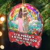 Custom Hologram Acrylic Ornament - Personalized Christmas Best Friend Birthday Gifts For Women, Besties, Sisters, BFF - Friendship Is The Best Gift