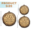 Custom Wood Ornament - Personalized Anniversary Christmas Wedding Gifts For Husband And Wife, Him And Her - Mr And Mrs Forevermore