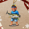Custom Photo Acrylic Ornament - Personalized Christmas Birthday Fishing Gifts For Fisherman - Fishing Is My Cardio
