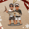 Custom Photo Acrylic Ornament - Personalized Christmas Birthday Fishing Gifts For Fisherman - Holly Jolly Fishing Day