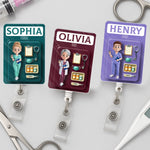 Custom Name CNA Gifts for Caregivers - Personalized Acrylic Badge Reel