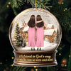 Custom Acrylic Ornament - Personalized Christmas Best Friend Birthday Gifts For Women, Besties, Sisters, BFF - Blessed With Friends