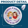Custom Ceramic Ornament - Personalized Best Friend Christmas Birthday Gifts For Women, Besties, Sisters, BFF - Wine First, Drama Later