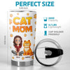 Custom 3D Inflated Effect Printed Tumbler - Personalized Birthday Gifts For Cat Lovers, Cat Mom And Dad - Cat Hair Is My Glitter