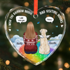 Custom Heart Glass Ornament -  Personalized Pet Christmas Memorial Sympathy Gifts For Dogs, Cats - In Loving Memory Of You