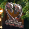 Custom Acrylic Ornament - Personalized Anniversary Christmas Wedding Gifts For Husband And Wife, Him And Her - Our Love Story Never Dies