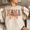 Custom Unisex Sweatshirt, Hoodie With Design On Sleeve - Personalized Halloween Birthday Gifts For Mom, Grandma - Spooky Nights With Family Light
