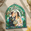 Custom Photo Hologram Acrylic Suncatcher - Personalized Anniversary Wedding Gifts For Husband And Wife, Him And Her - Eternal Vows, Eternal Glow