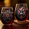 Custom Wine Glass - Personalized Halloween Witchy  Gifts For Women, Besties, Sisters, BFF - Witching You Were Here