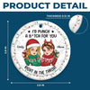 Custom Ceramic Ornament - Personalized Best Friend Christmas Birthday Gifts For Women, Besties, Sisters, BFF - Friends Warm Hearts This Winter