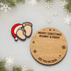 Custom Double Layer Wooden Ornament - Personalized Christmas Baby Shower, Gender Reveal Gifts For New Moms, New Dads, New Parents - A New Star Is Born