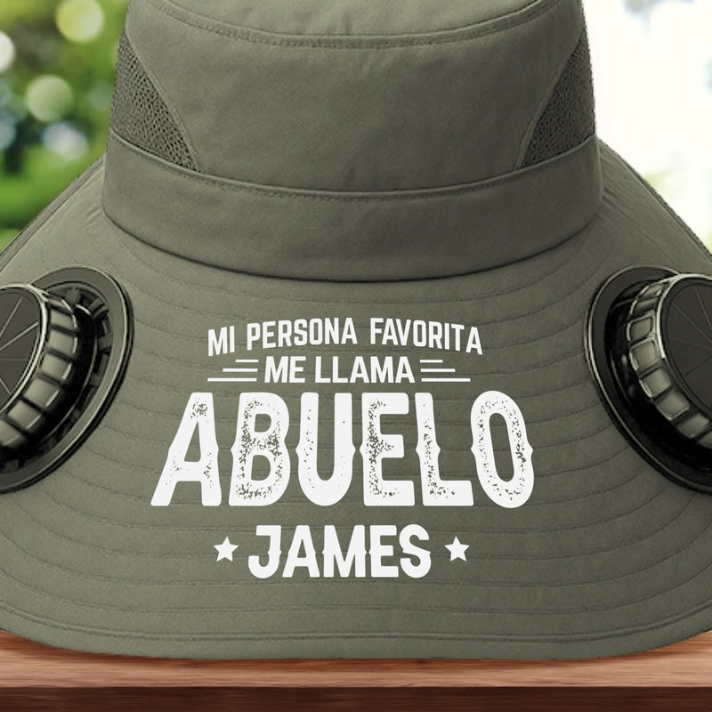 Sombrero Personalizado Con Ventiladores De Energía Solar - Regalos De Cumpleaños Personalizados Para Papá, Abuelo - Nada Supera Ser Llamado Abuelo