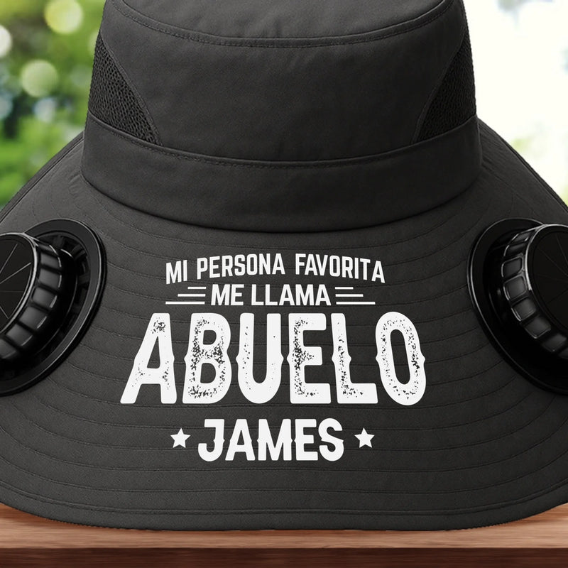 Sombrero Personalizado Con Ventiladores De Energía Solar - Regalos De Cumpleaños Personalizados Para Papá, Abuelo - Nada Supera Ser Llamado Abuelo