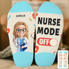 Custom Crew Socks - Personalized Birthday Gifts For Nurse - Nurse Mode
