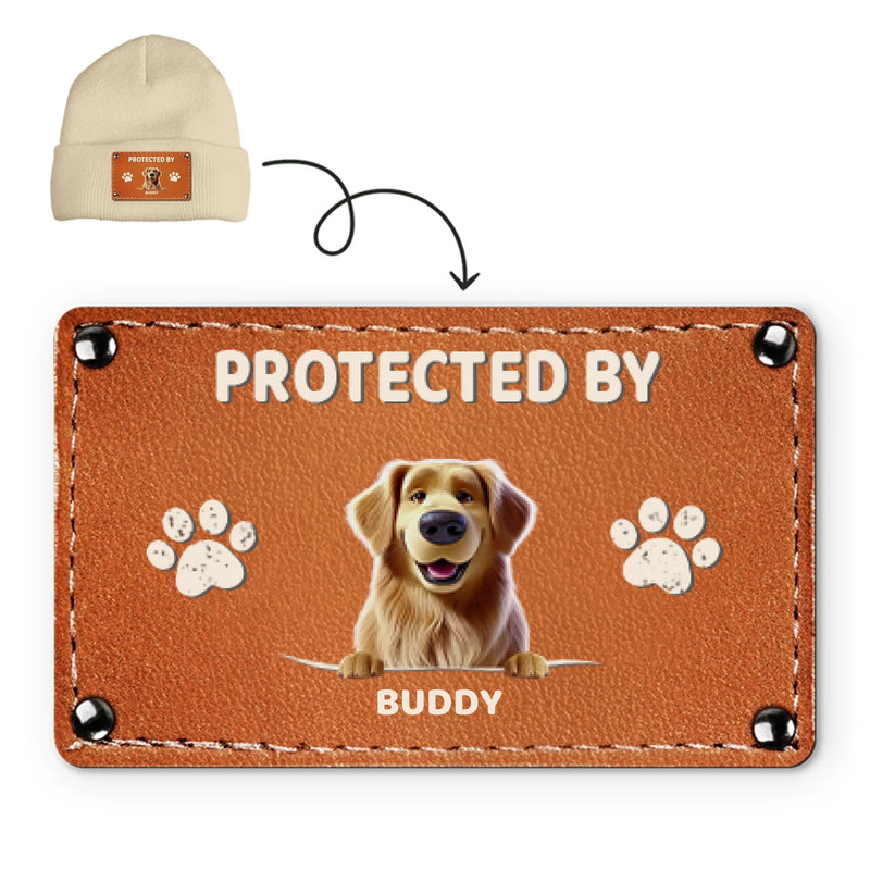 Custom Baby Beanie Hat - Personalized Baby Shower, Gender Reveal Gifts For New Moms, New Dads, New Parents, Dog Dad And Mom - Nap Safe, Dogs On Watch