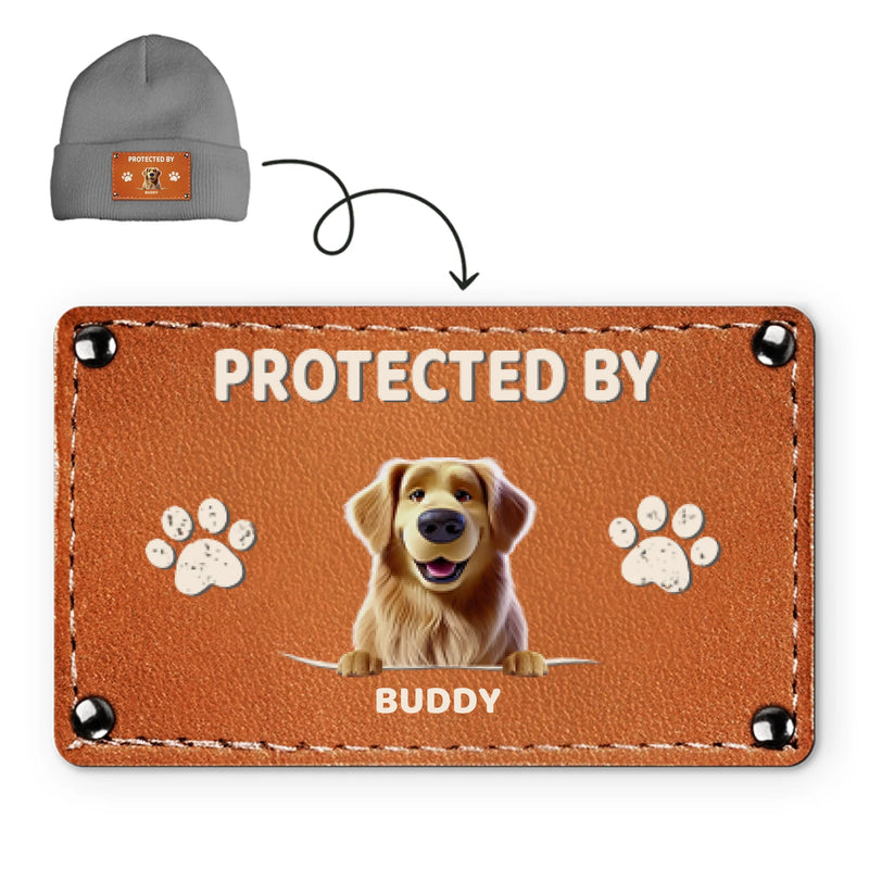 Custom Baby Beanie Hat - Personalized Baby Shower, Gender Reveal Gifts For New Moms, New Dads, New Parents, Dog Dad And Mom - Nap Safe, Dogs On Watch