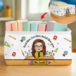 Custom Name Teacher Gifts - Personalized Foldable Fabric File Organizer