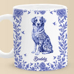 Custom Name Floral Dog Lover Gifts - Personalized Mugs
