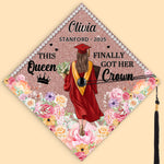 Custom Name Queen Graduation Gifts for Her - Personalized Graduation Cap