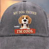 Custom Vintage Washed Denim Baseball Cap - Personalized Birthday Gifts For Dog Lovers, Dog Dad And Mom - Bark Side Forever