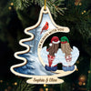 Custom Acrylic Ornament - Personalized Memorial Sympathy Gifts For Loss Of Mom, Dad - Beside You Always