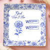 Custom Full-Print Jewelry Dish - Personalized Best Friend Birthday Gifts For Women, Besties, Sisters, BFF  - Blessed And Loved