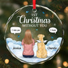 Custom Circle Glass Ornament - Personalized Pet Christmas Memorial Sympathy Gifts For Dogs - Missing You Always