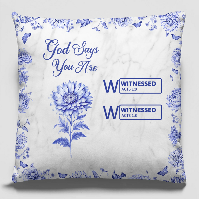 Custom Pillow - Personalized Best Friend Birthday Gifts For Women, Besties, Sisters, BFF - Blessed And Chosen