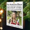 Custom Photo Acrylic Ornament - Personalized Christmas Graduation Gifts For Him, Her - New Beginnings Bright With Hope