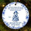 Custom Ceramic Ornament - Personalized Best Friend Christmas Birthday Gifts For Women, Besties, Sisters, BFF - Ghost Besties Forever