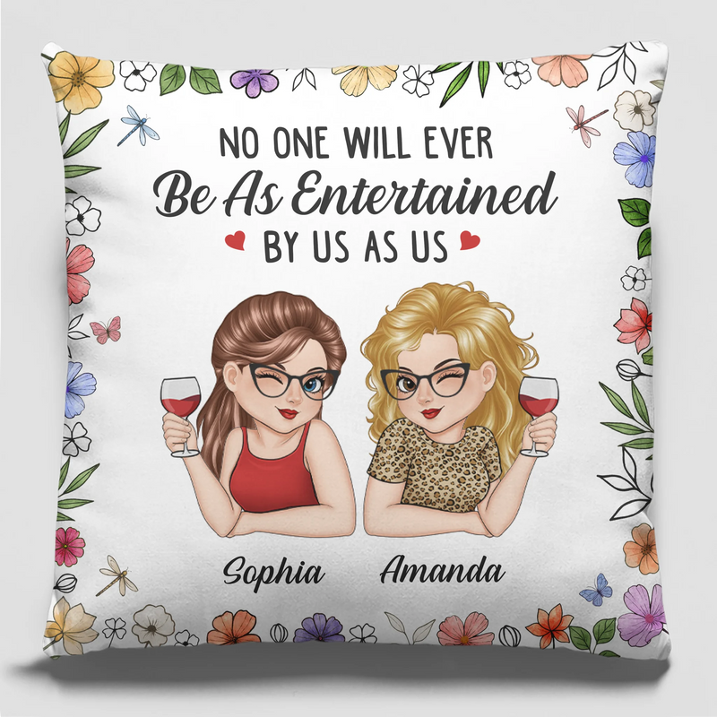 Custom Pillow - Personalized Best Friend Birthday Gifts For Women, Besties, Sisters, BFF - Zero Judgement, Only Refills