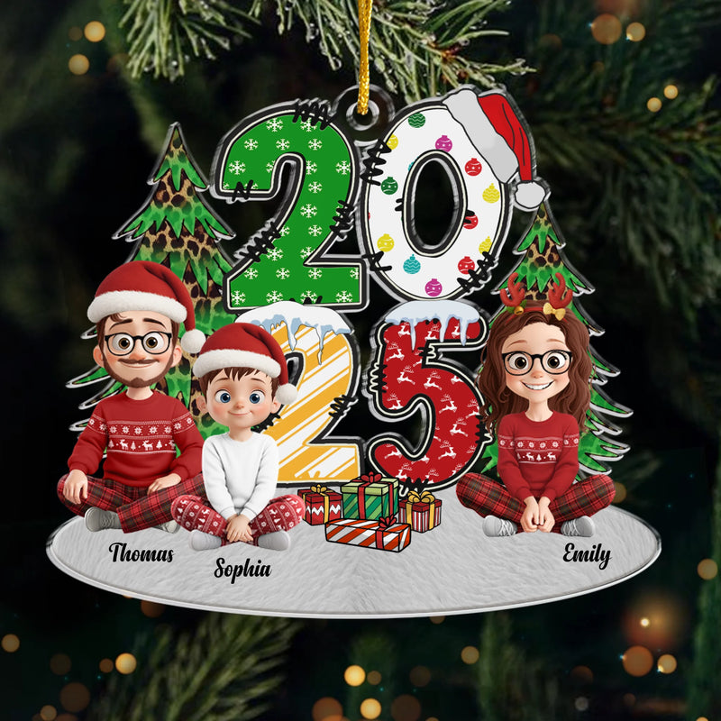 Custom Name Christmas Family Gifts - Personalized Ornament