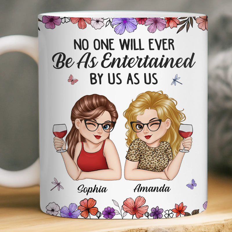 Custom Mug - Personalized Best Friend Birthday Gifts For Women, Besties, Sisters, BFF - Partners In Wine And Chaos