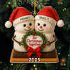 Custom Acrylic Ornament - Personalized Anniversary Christmas Wedding Gifts For Husband And Wife, Him And Her - Just Married, Still Merry