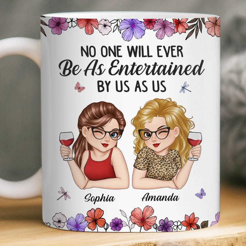 Custom Mug - Personalized Best Friend Birthday Gifts For Women, Besties, Sisters, BFF - Partners In Wine And Chaos