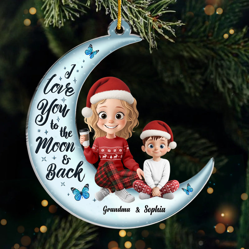 Custom Name Christmas Gifts for Grandma - Personalized Ornament