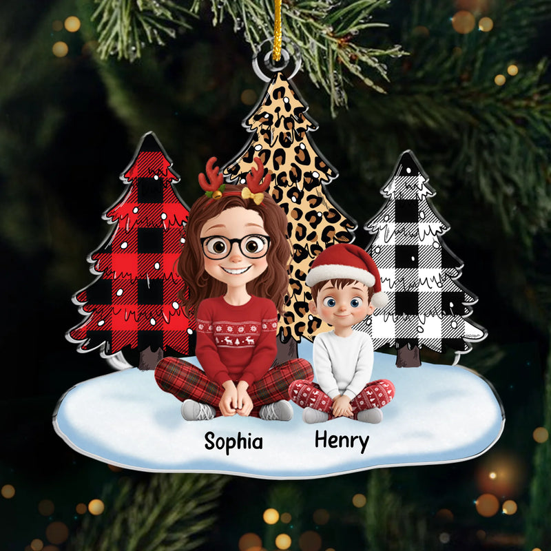 Custom Name Christmas Gifts for Families - Personalized Ornament