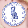 Custom Full-Print Round Jewelry Dish - Personalized  Father's Day Birthday Gifts For Dog Cat Lovers, Dog Dad And Mom, Cat Owners - Floral Soul, Furry Heart