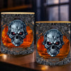 Custom Gothic Skull Whiskey Glass - Personalized Birthday Gifts For Bikers, Rock Music Fans, Best Friends, Family, Whiskey Lovers - Be Cool, Be Wild
