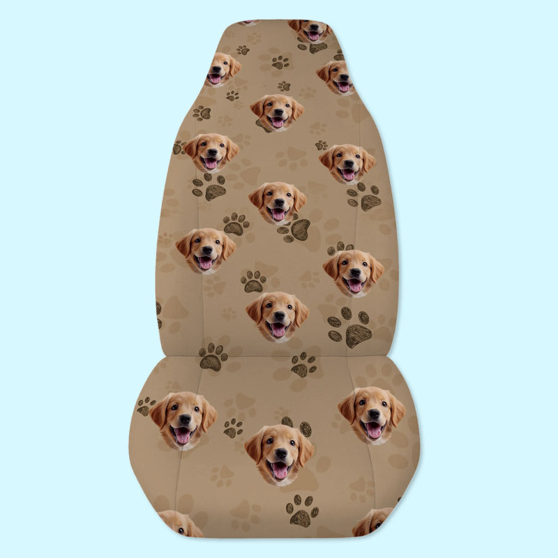 Custom Photo Car Seat Covers - Personalized Birthday Gifts For Dog Cat Lovers, Dog Dad And Mom, Cat Owners - Riding With My Best Buds
