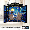 The View’s Better With You - Couple Personalized Window Hanging Suncatcher Ornament - Gift For Husband Wife, Anniversary