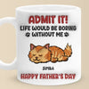 Forever Grateful To Call You Mine - Cat Personalized Custom 3D Inflated Effect Printed Mug - Father's Day,  Gift For Dad, Pet Owners, Pet Lovers