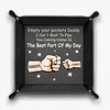 Dad’s Pocket Drop Zone - Family Personalized Custom Leather Valet Tray - Father's Day, Gift For Dad, Grandpa