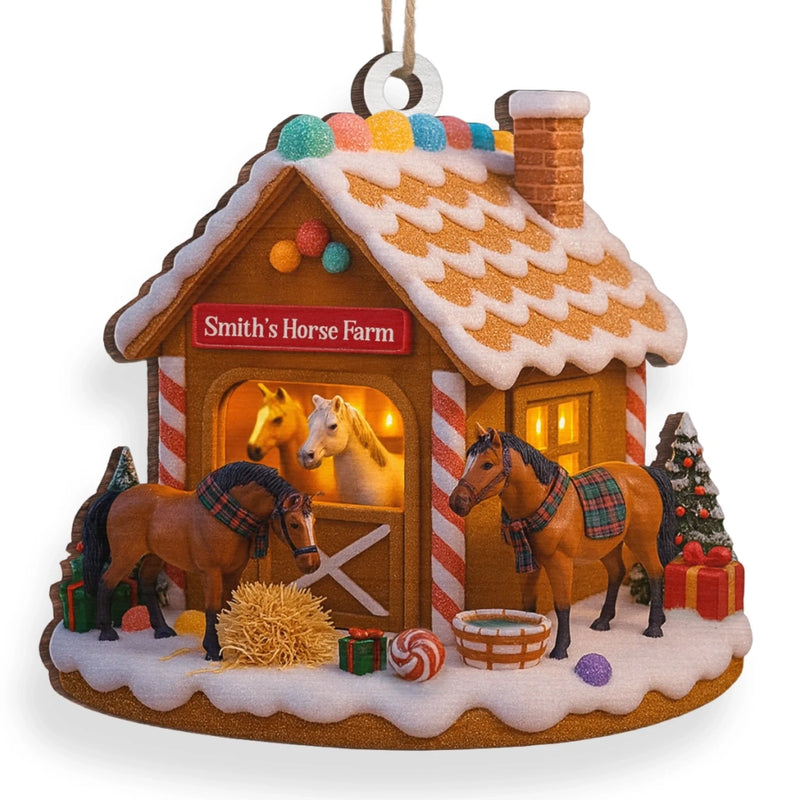 Custom Wood Ornament - Personalized Christmas Birthday Gifts For Women, Men - Keep Calm And Farm On
